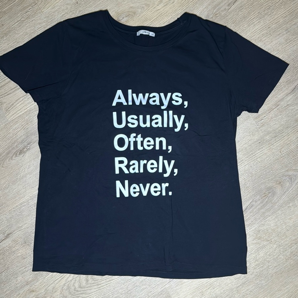 Large T-shirt, gently used, great condition